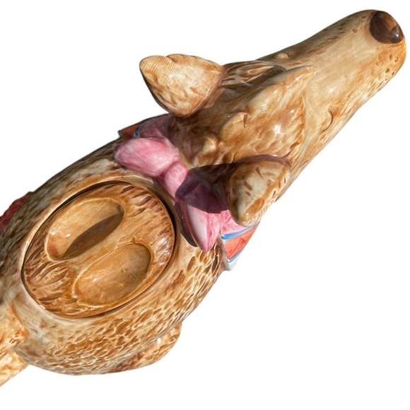 Otagiri howling coyote teapot, ceramic, adorable southwestern design - Picture 3 of 12